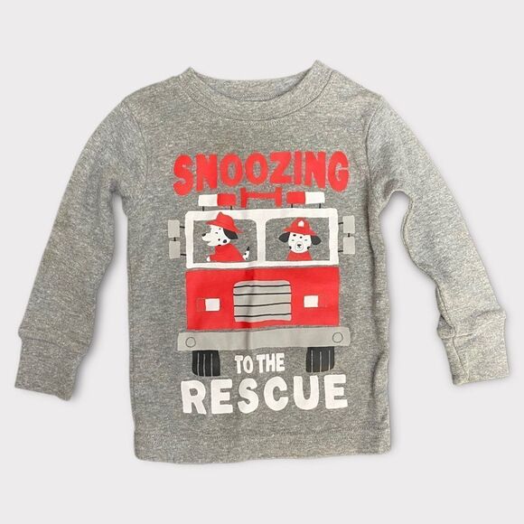 𝅺carter's | 3/$15 Gray Graphic Pj Shirt - Picture 1 of 3